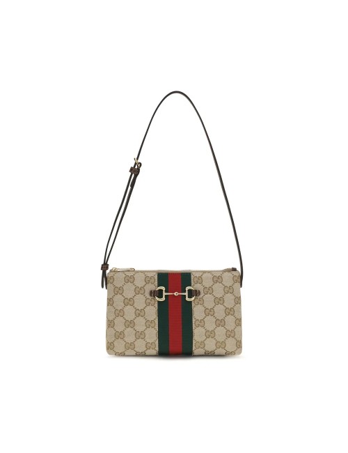Sac Gucci beige en toile - sac de luxe femme élégant