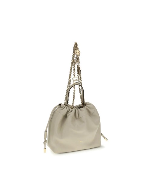 Sac Chloé beige en peau lainée - sac de luxe femme