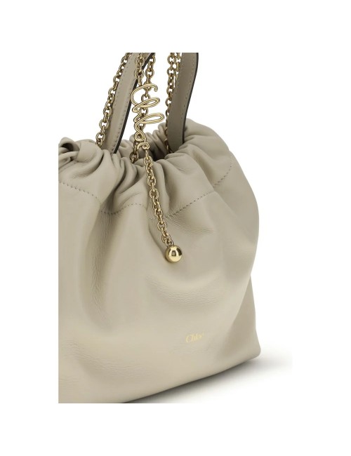 Sac Chloé beige en peau lainée - sac de luxe femme
