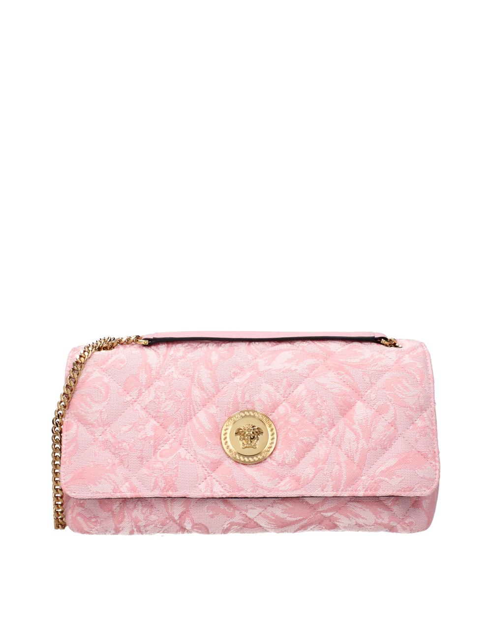 Sac Versace Femme Tissu Rose – Sac Bandoulière