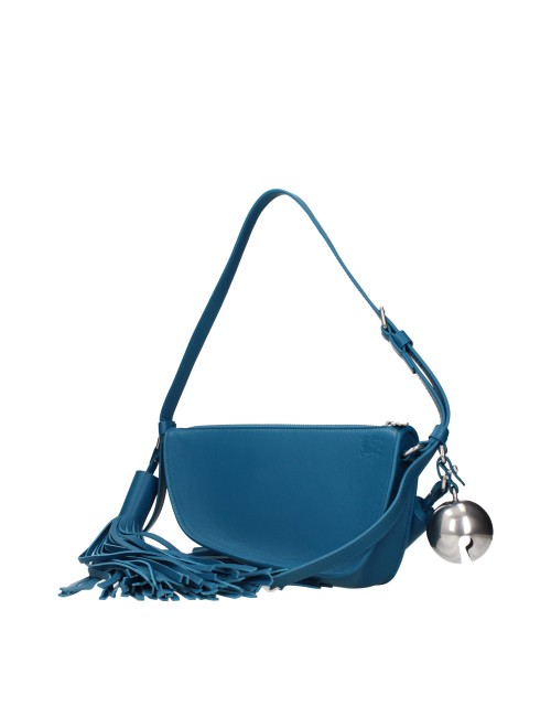 Sac Burberry Bleu Cuir Femme – Sac Bandoulière - Cuir Veau