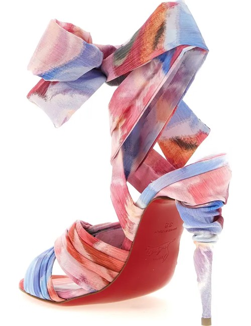 Sandale à Talons Christian Louboutin Femme Multicolore – Chaussure Luxe