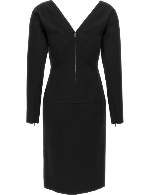 Robe Longue Manches Fendi Midi Femme – Robe Jersey Stretch