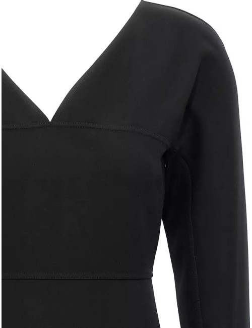 Robe Longue Manches Fendi Midi Femme – Robe Jersey Stretch