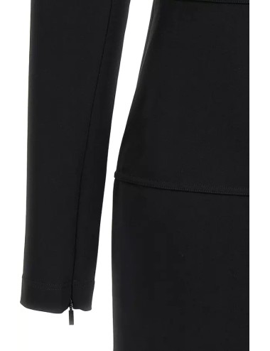 Robe Longue Manches Fendi Midi Femme – Robe Jersey Stretch Luxe Italien