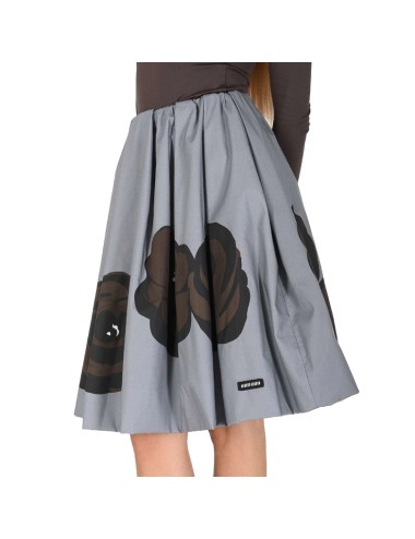 Jupe Imprimée Roses Miu Miu – Coton Luxe Italien Volants
