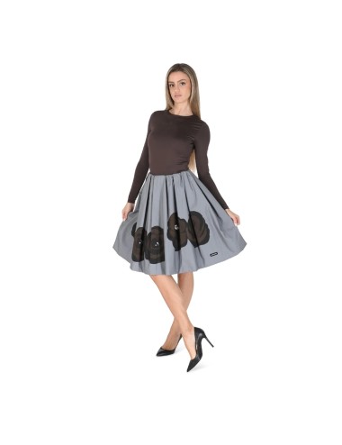 Jupe Imprimée Roses Miu Miu  – Coton Luxe Italien Volants - Paloma Private Club