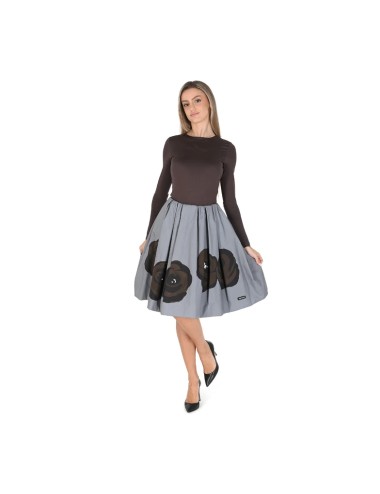 Jupe Imprimée Roses Miu Miu  – Coton Luxe Italien Volants - Paloma Private Club