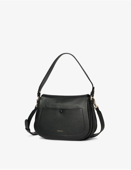 Sac Coccinelle Noir – Borsa Donna Cuir Italien