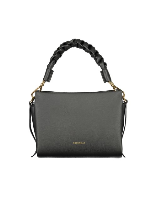 Sac Coccinelle Noir – Borsa Donna Cuir Italien Bandoulière