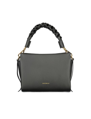 Sac Coccinelle Noir – Borsa Donna Cuir Italien Bandoulière