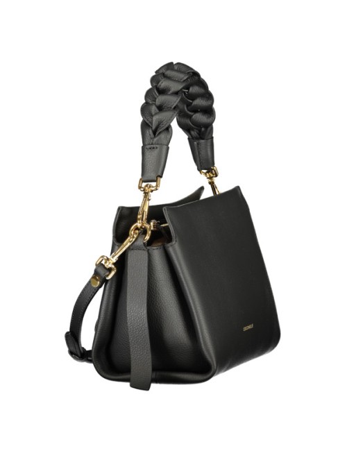 Sac Coccinelle Noir – Borsa Donna Cuir Italien Bandoulière