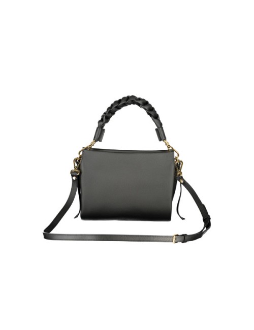 Sac Coccinelle Noir – Borsa Donna Cuir Italien Bandoulière