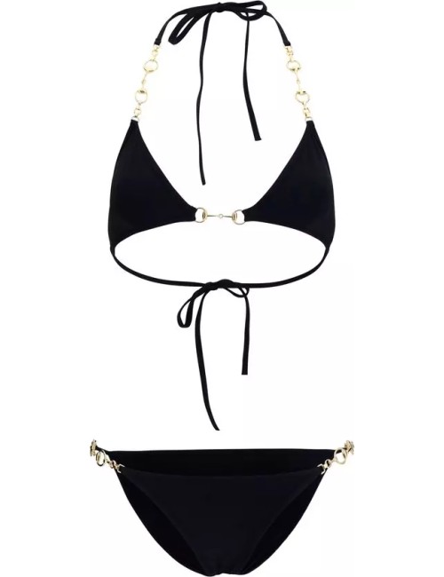 Bikini Gucci Femme Horsebit – Stretch Jersey Noir
