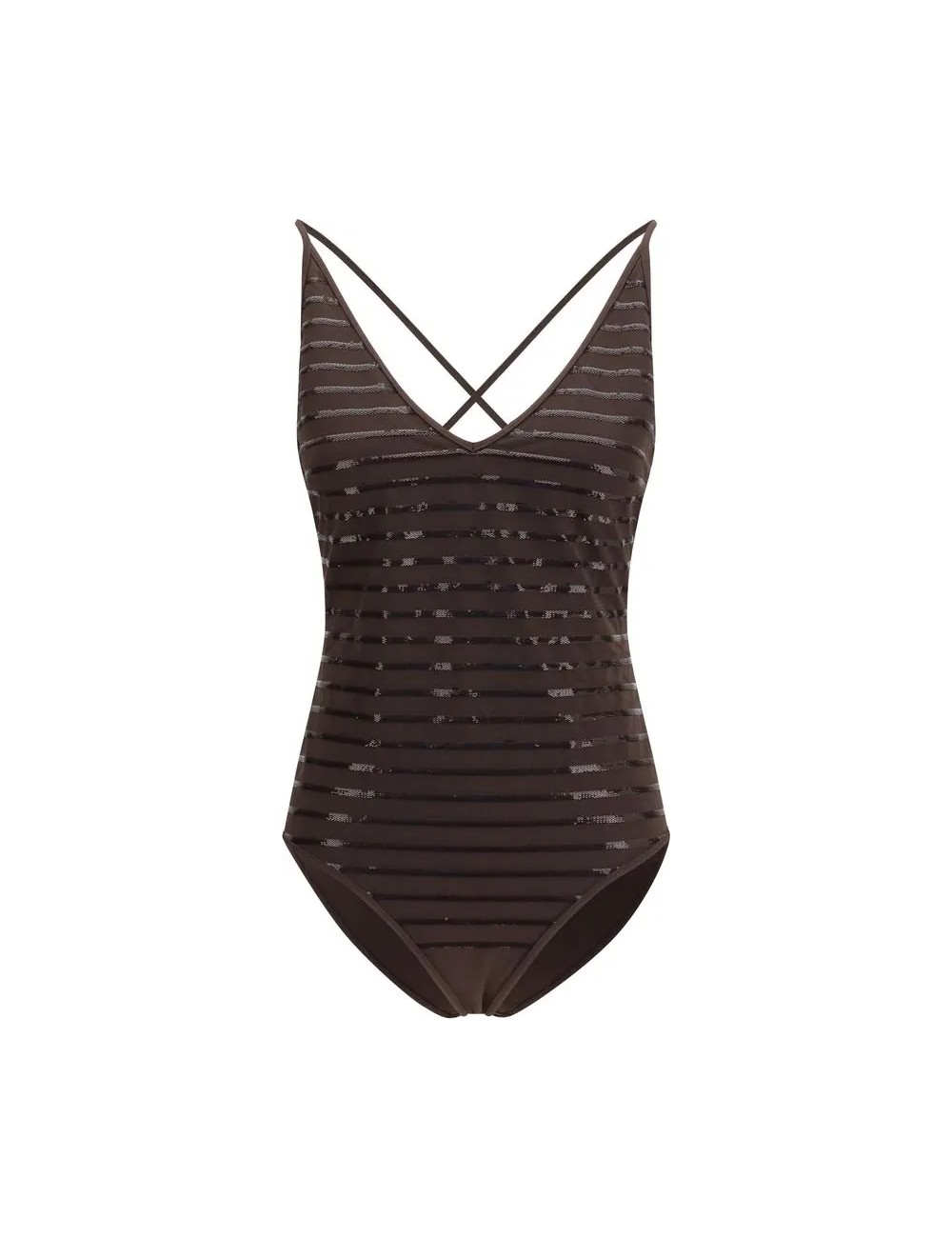 Maillot de bain Brunello Cucinelli femme – Cuer brown sequins