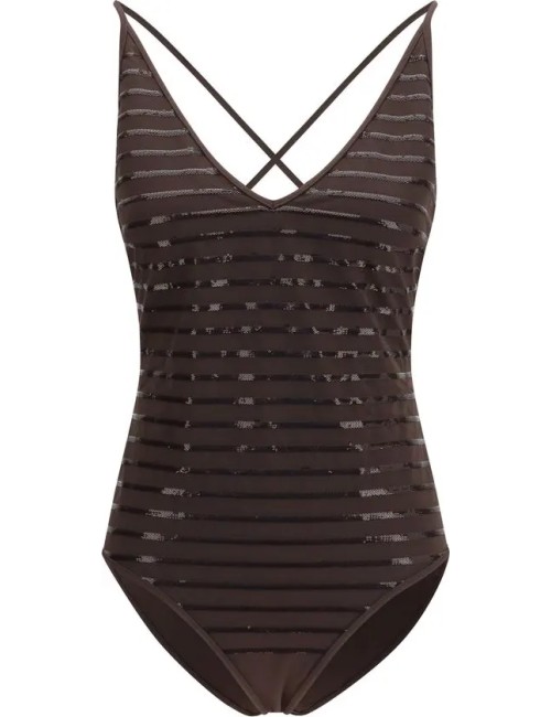 Maillot de bain Brunello Cucinelli femme – Cuer brown sequins