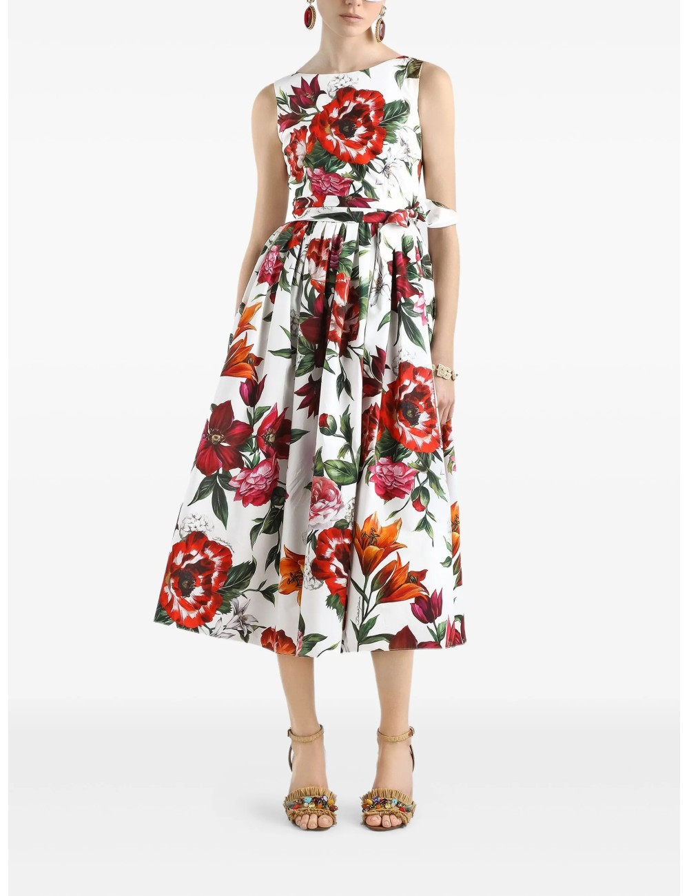 Maxi Robe Blanche Dolce & Gabbana – Robe Longue