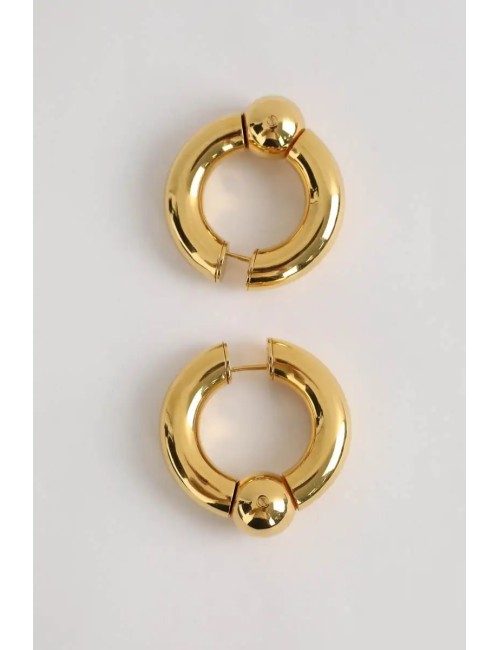 Boucles d’Oreilles Balenciaga Femme Cuivre Or Luxe