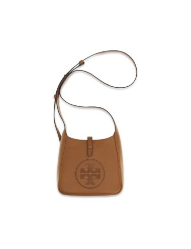 Sac porté épaule Tory Burch en cuir de veau brun | Élégance chic et intemporelle