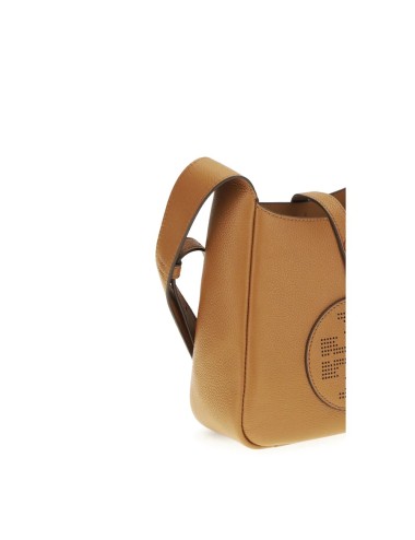Sac porté épaule Tory Burch en cuir de veau brun | Élégance chic et intemporelle