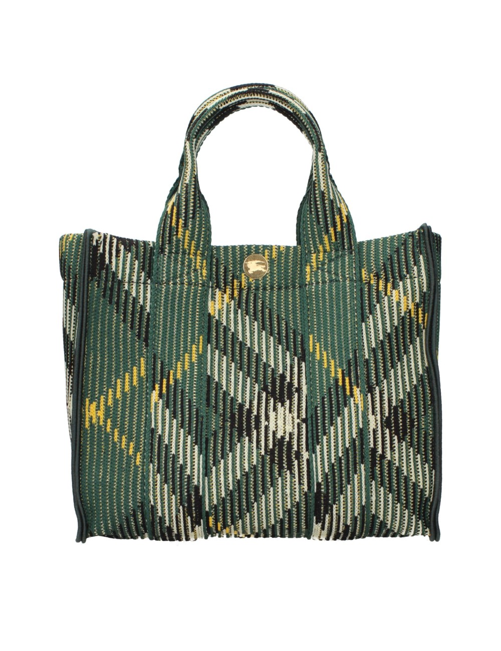 Sac Burberry Vert en Tissu | Élégance Britanique, Chic Moderne & Tendance
