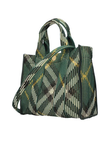 Sac Burberry Vert en Tissu | Élégance Britanique, Chic Moderne & Tendance