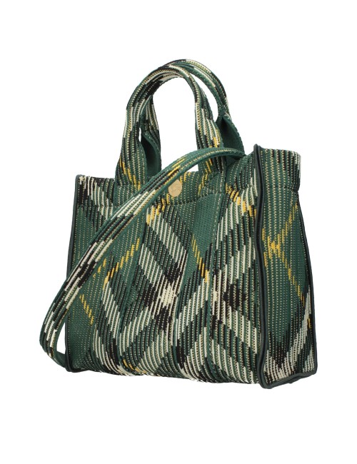 Sac Burberry Vert en Tissu | Élégance Britanique, Chic Moderne & Tendance