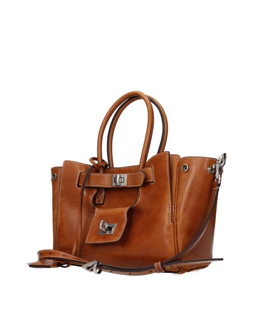 Balenciaga Borse A Mano Bel Air Carry Donna Pelle Marrone/Tan
