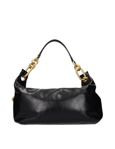 Balmain Sac bandoulière Balmain en cuir noir
