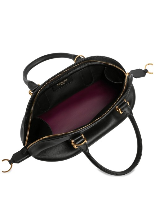 Sac Bowling Balenciaga Noir – Bolero Mini Cuir Luxe