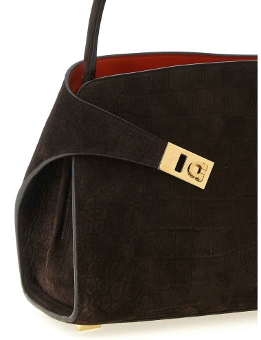 Ferragamo Sac Porté Épaule Marron en Cuir Bos Taurus | Authentic New