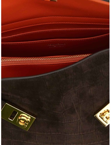 Ferragamo Sac Porté Épaule Marron en Cuir  - Paloma Private Club
