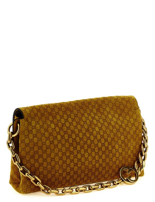 Gucci – Sac à épaule en cuir de veau jaune