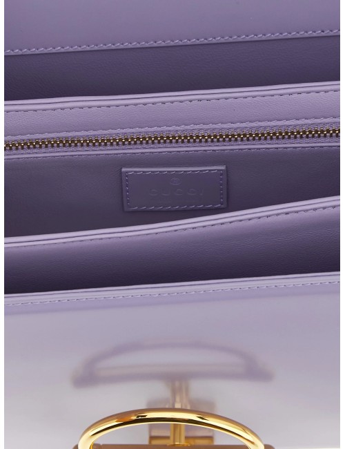 Gucci – Sac à épaule en cuir de veau violet