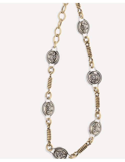 Collier MM6 Chain Necklace Argent Métal Femme | Paloma Private