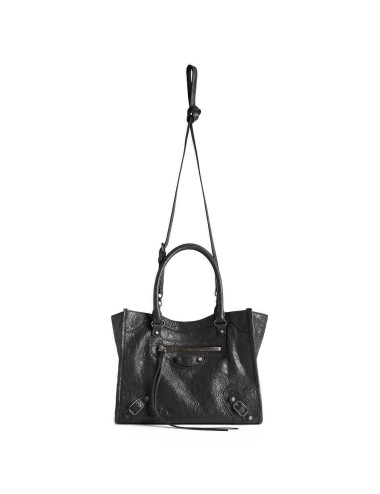Sac Balenciaga Le City Mini cuir noir femme – Iconique luxe intemporel