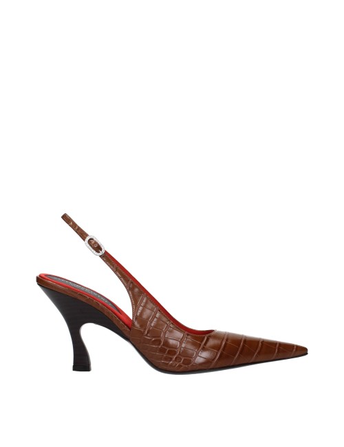 Escarpins Stella McCartney marron vegan talon haut