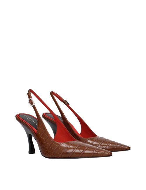 Escarpins Stella McCartney marron vegan talon haut