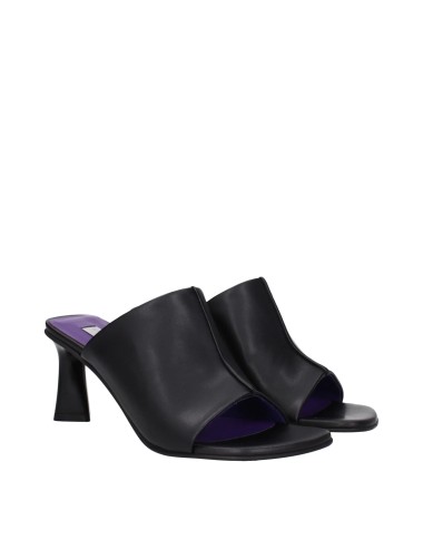 Sandales à talons aiguilles en cuir noir Stella McCartney