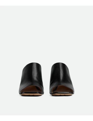Mules Bottega Veneta Knot noires cuir femme luxe talon 9 cm