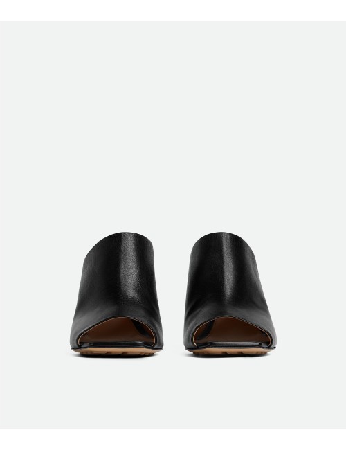 Mules Bottega Veneta Knot noires cuir femme luxe talon 9 cm