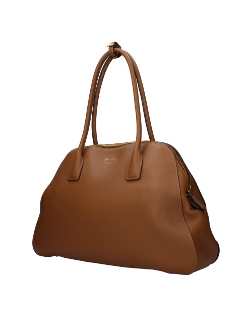 Prada Sacs D'épaule Femme Cuir Marron/Caramel