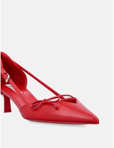 Escarpins Prada en cuir rouge à côtés ouverts - Paloma Private Club