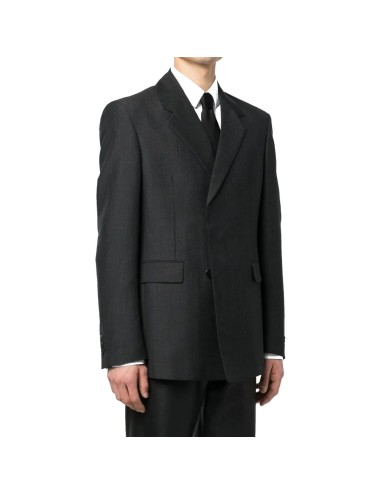 Manteau Prada en laine grise – Élégance italienne intemporelle