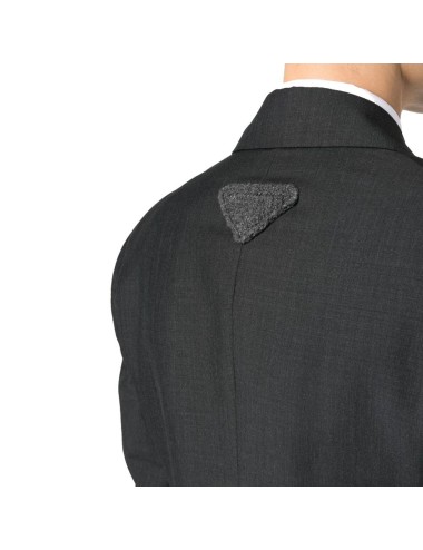 Manteau Prada en laine grise – Élégance italienne- Paloma Private Club
