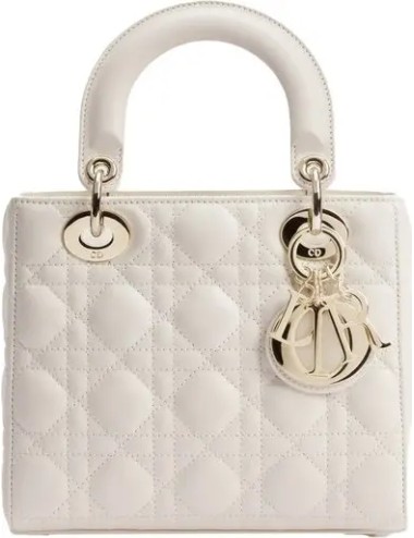 Sac Lady Dior My ABCDior Small en cuir d'agneau Cannage beige