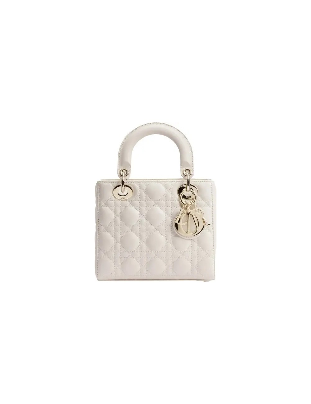 Sac Lady Dior My ABCDior Small en cuir d'agneau Cannage beige