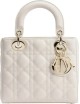 Sac Lady Dior My ABCDior Small en cuir d'agneau Cannage beige