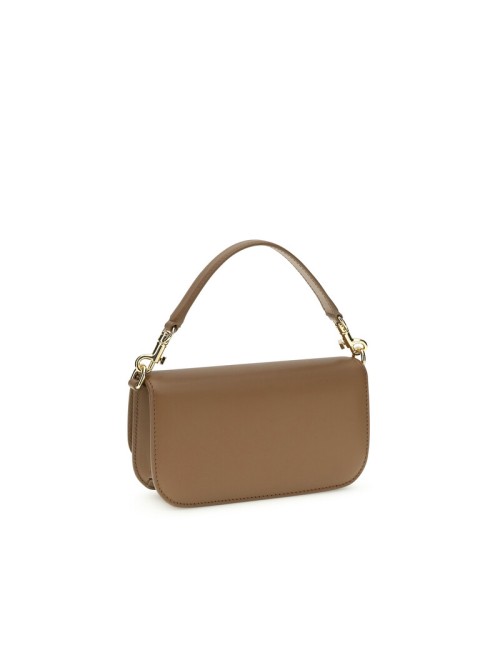 DOLCE & GABBANA 3.5 – SAC À BANDOULIÈRE EN CUIR MARRON