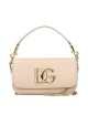 DOLCE & GABBANA 3.5 – SAC À BANDOULIÈRE EN CUIR Rose Poudré